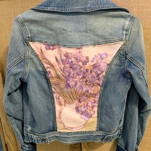 Vincent Van Gogh's Irises Denim Jacket - small